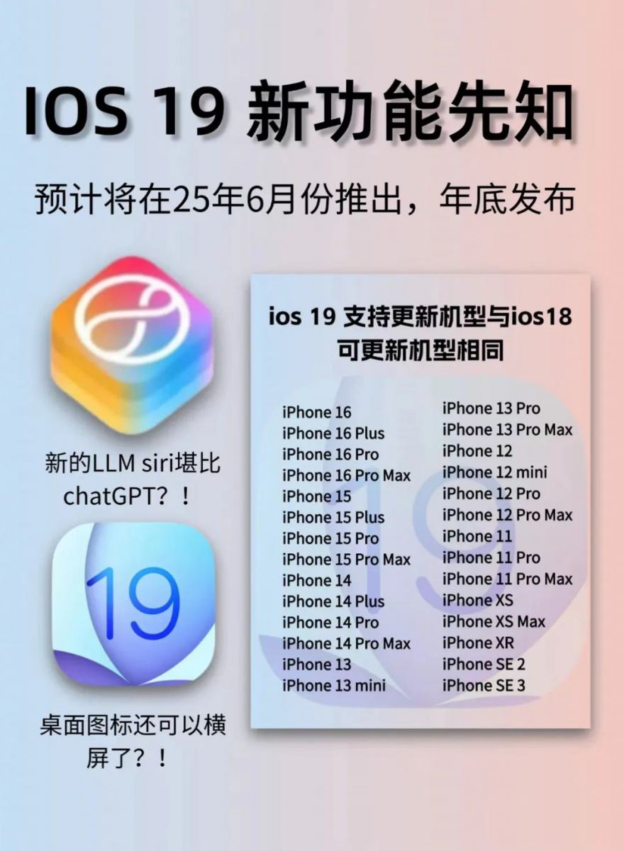 图片[2]-iOS 19新功能和支持的机型！抢先看！！-清源森林